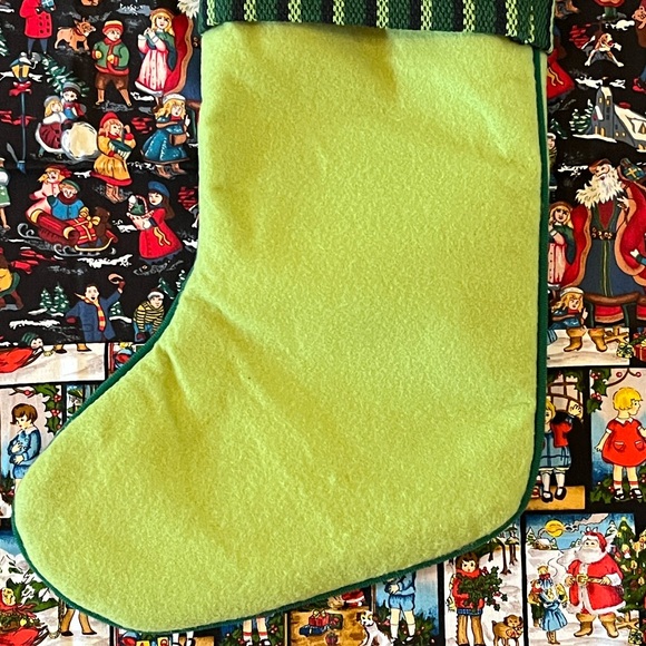 Personalized “Josh” Colorful Santa Christmas Stocking - Picture 6 of 9